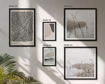 Set de tablouri decorative pentru perete cu artă minimalistă a naturii