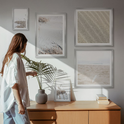 Decorațiune de perete set tablouri Motive minimaliste de plajă