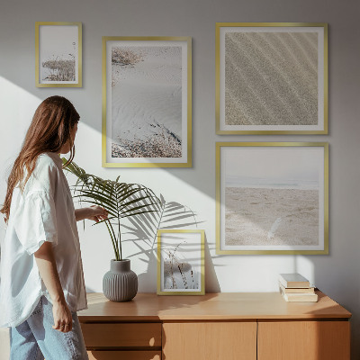 Decorațiune de perete set tablouri Motive minimaliste de plajă