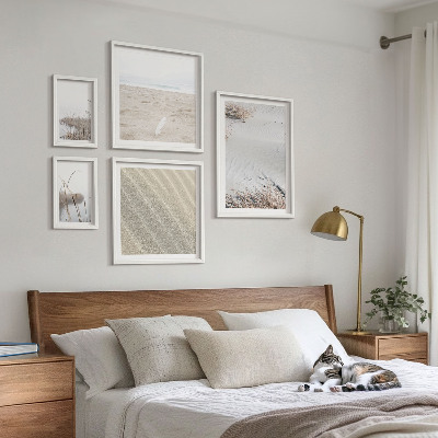 Decorațiune de perete set tablouri Motive minimaliste de plajă