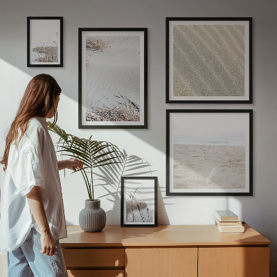 Decorațiune de perete set tablouri Motive minimaliste de plajă