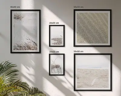 Set de tablouri decorative pentru perete cu motive minimaliste de plajă