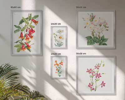 Decorațiune de perete set tablouri Motive botanice florale
