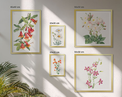 Decorațiune de perete set tablouri Motive botanice florale