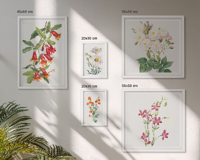 Decorațiune de perete set tablouri Motive botanice florale