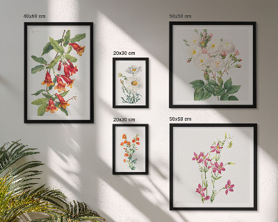 Decorațiune de perete set tablouri Motive botanice florale