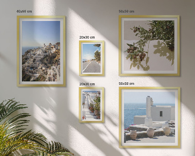 Polyptic înrămat Vederi pitorești ale orașului Santorini