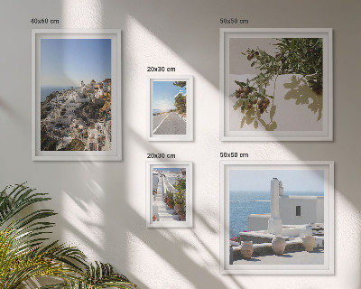 Polyptic înrămat Vederi pitorești ale orașului Santorini