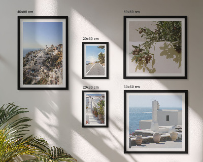Polyptic înrămat Vederi pitorești ale orașului Santorini
