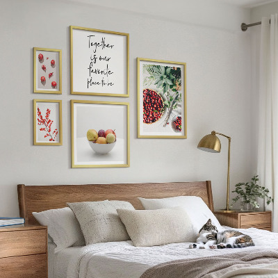 Decorațiune de perete set tablouri Compoziții de fructe și plante