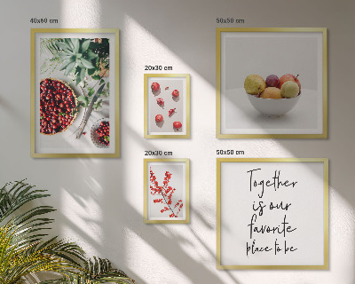 Decorațiune de perete set tablouri Compoziții de fructe și plante