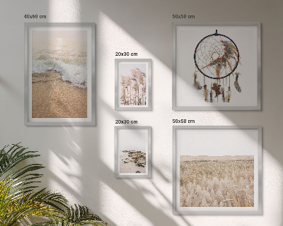Polyptic înrămat Peisaje naturale de plajă