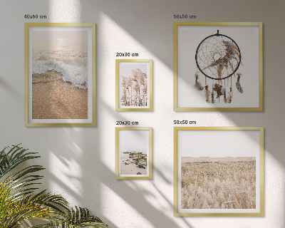 Polyptic înrămat Peisaje naturale de plajă