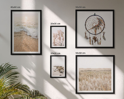 Polyptic înrămat Peisaje naturale de plajă