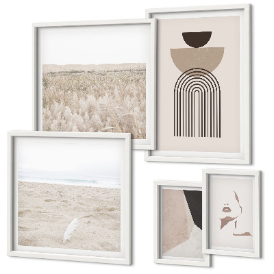 Decorațiune de perete set tablouri Peisaje abstracte elegante