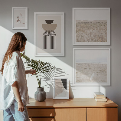 Decorațiune de perete set tablouri Peisaje abstracte elegante