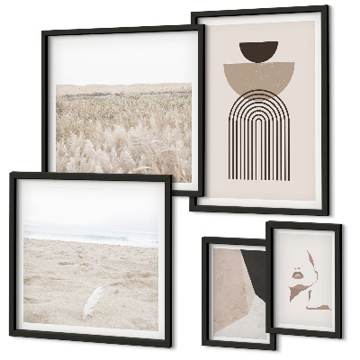 Decorațiune de perete set tablouri Peisaje abstracte elegante