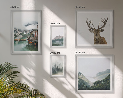 Polyptic înrămat Peisaje naturale montane