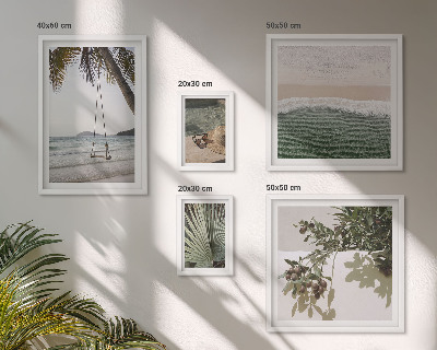 Polyptic înrămat Plaje tropicale, armonie naturală