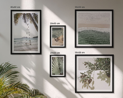 Polyptic înrămat Plaje tropicale, armonie naturală