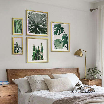 Decorațiune de perete set tablouri Plante tropicale verzi de interior
