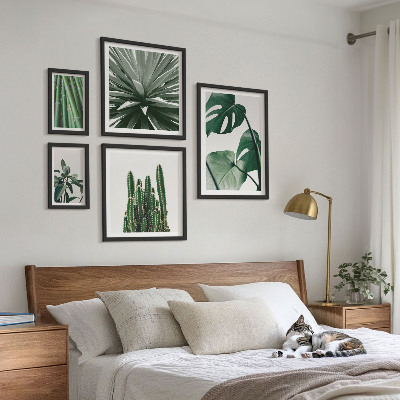 Decorațiune de perete set tablouri Plante tropicale verzi de interior
