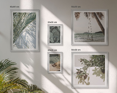 Polyptic înrămat Plante tropicale relaxante