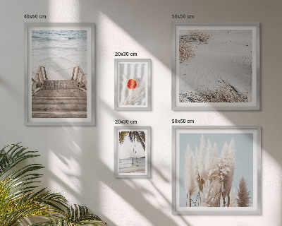 Decorațiune de perete set tablouri Vederi la plajă și natură