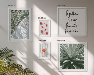 Decorațiune de perete set tablouri Stil boho, plante, fructe, tropice