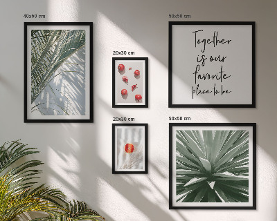 Decorațiune de perete set tablouri Stil boho, plante, fructe, tropice