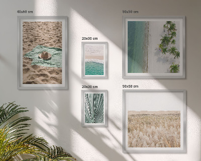 Decorațiune de perete set tablouri Vederi la plaja tropicală