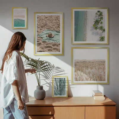 Decorațiune de perete set tablouri Vederi la plaja tropicală