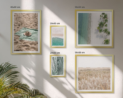 Decorațiune de perete set tablouri Vederi la plaja tropicală