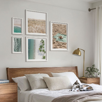 Decorațiune de perete set tablouri Vederi la plaja tropicală