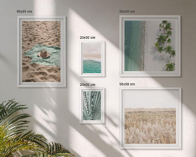 Decorațiune de perete set tablouri Vederi la plaja tropicală