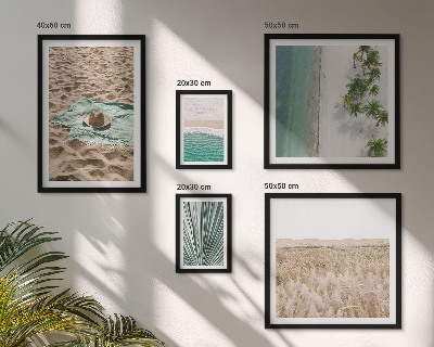Decorațiune de perete set tablouri Vederi la plaja tropicală