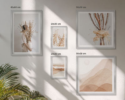 Decorațiune de perete set tablouri Peisaje elegante cu plante boho
