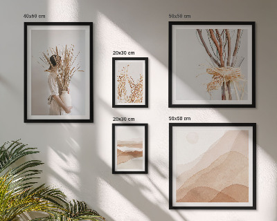 Decorațiune de perete set tablouri Peisaje elegante cu plante boho