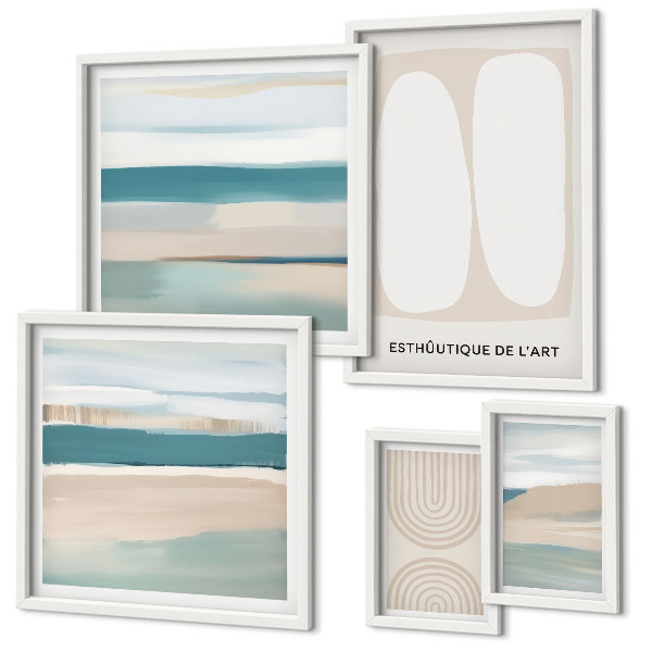 Decorațiune de perete set tablouri Compoziții abstracte din natură