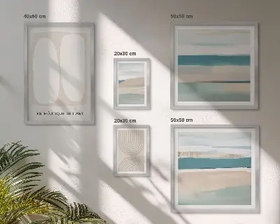 Set de tablouri decorative pentru perete cu compoziții abstracte din natură