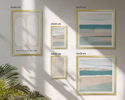 Set de tablouri decorative pentru perete cu compoziții abstracte din natură