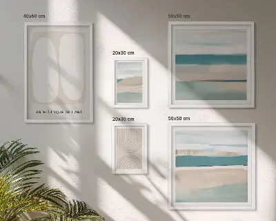Set de tablouri decorative pentru perete cu compoziții abstracte din natură