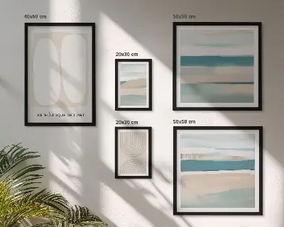 Set de tablouri decorative pentru perete cu compoziții abstracte din natură