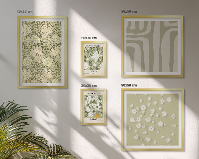 Decorațiune de perete set tablouri Plantează boho cu flori