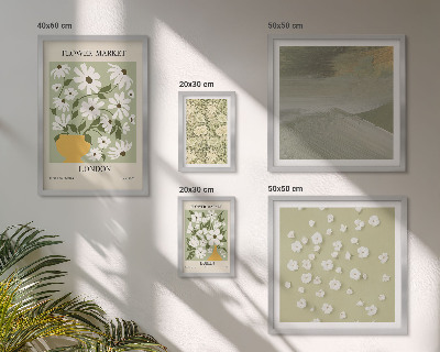 Decorațiune de perete set tablouri Motive florale urbane