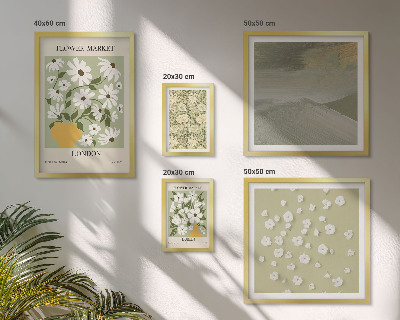 Decorațiune de perete set tablouri Motive florale urbane