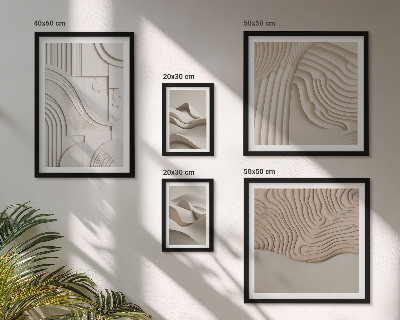 Decorațiune de perete set tablouri Structuri abstracte bej-albe