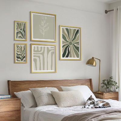 Decorațiune de perete set tablouri Modele abstracte de plante