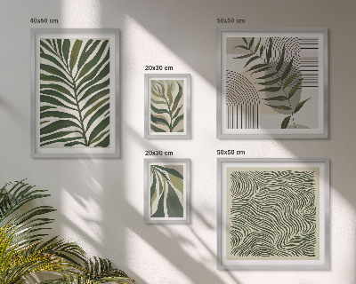 Polyptic înrămat Modele de plante moderne