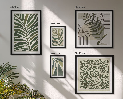 Polyptic înrămat Modele de plante moderne